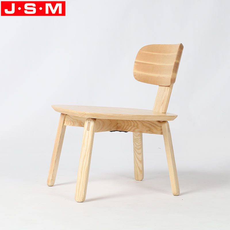 Veneer Back And Seat Stool Chair Small Living Room Dining Wooden Armchair