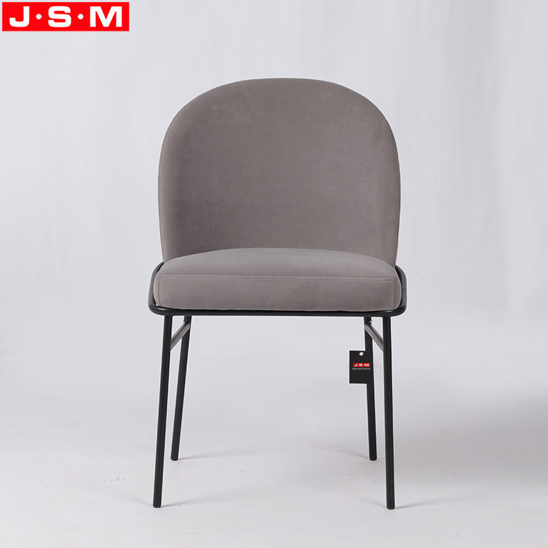 Factory Wholesale Dining Chair Fabric Pc Upholstery Dining Chair Metal Frame Chair