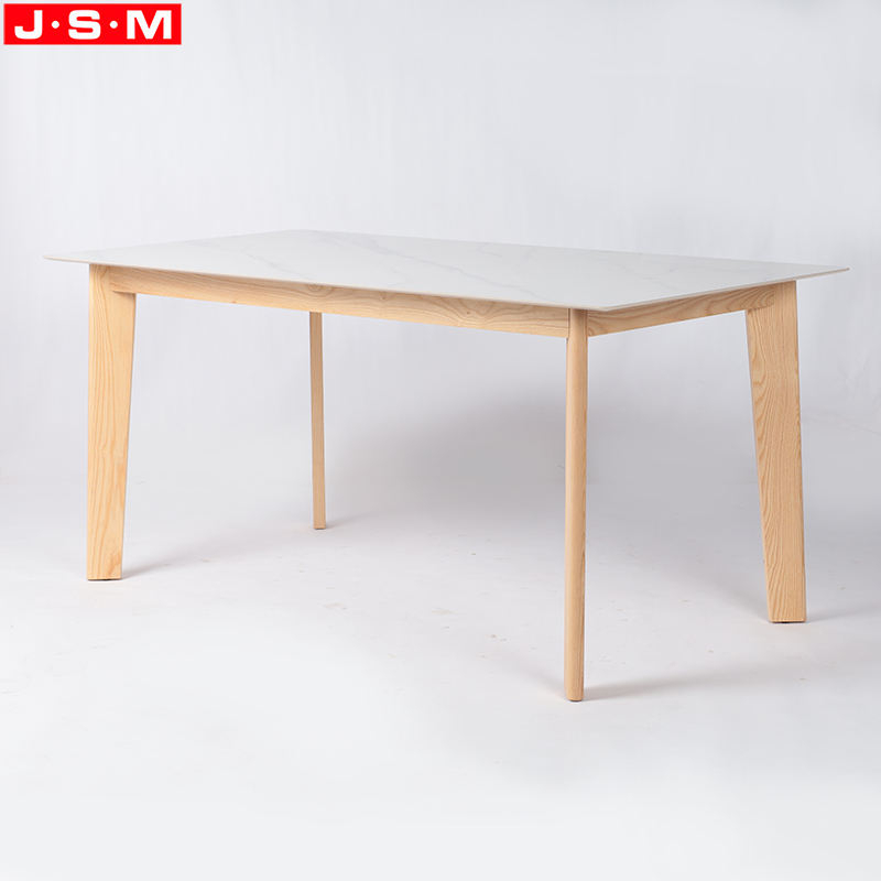 New Design Rustic Luxury Nordic Wood Round Rectangular Live Edge Restaurant Dining Table