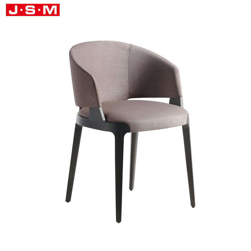 Modern Nordic Room Luxury Upholstered Outdoor Wood Wide Minimalism Dining Chairs