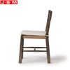 Nordic Wood And Fabric Dining Chair Armless Upholstered Dining Room Chairs