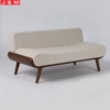 Modern Wooden Frame Loveseats Sofa Chair Upholstered Fabric Living Room Sofa