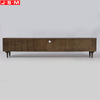 4 Drawers Wood Storage Cabinet Veneer Carcase Stand TV Cabinet For Home Living Room