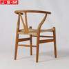 Good Quality Paper Rope Seat Ash Timber Frame Solid Wood Dining Chairs