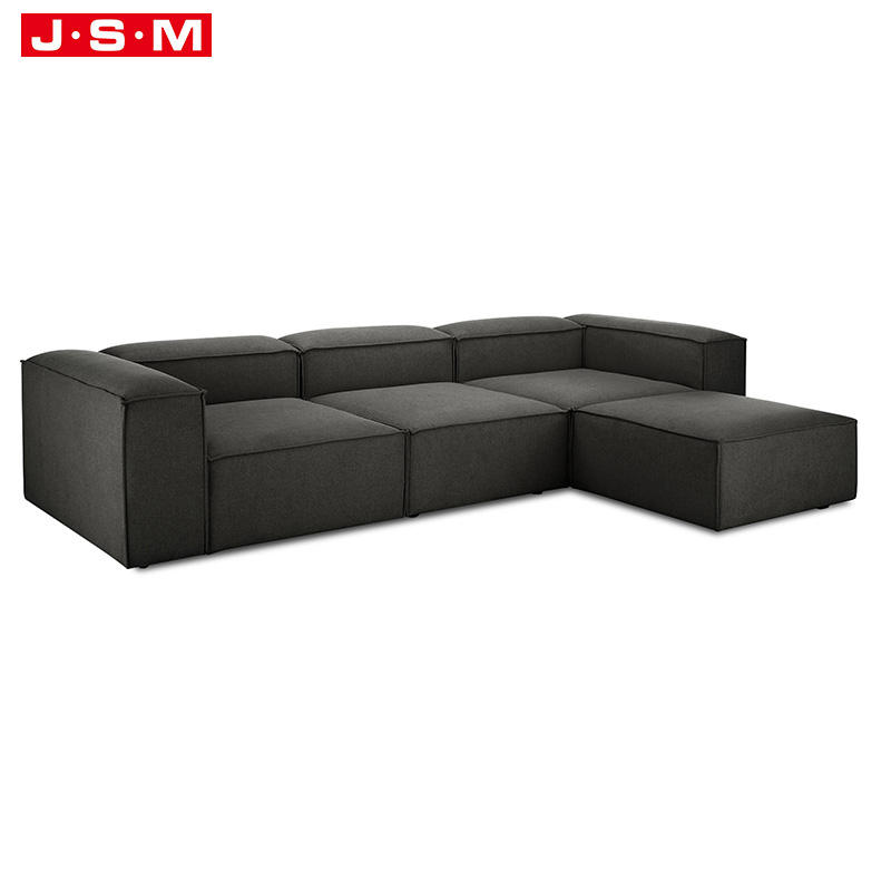 Contemporary Royal Fabric Wooden Living Room Sofa Foam Fabric Lounge Sectional Furniture Sofa