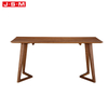 New Design Luxury Nordic Modern Room Outdoor Solid Wooden 6 Seater Dining Table Set