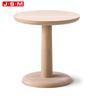 Nordic Modern Living Fancy Minimalist Industrial Room Round Wooden Coffee Shop Table