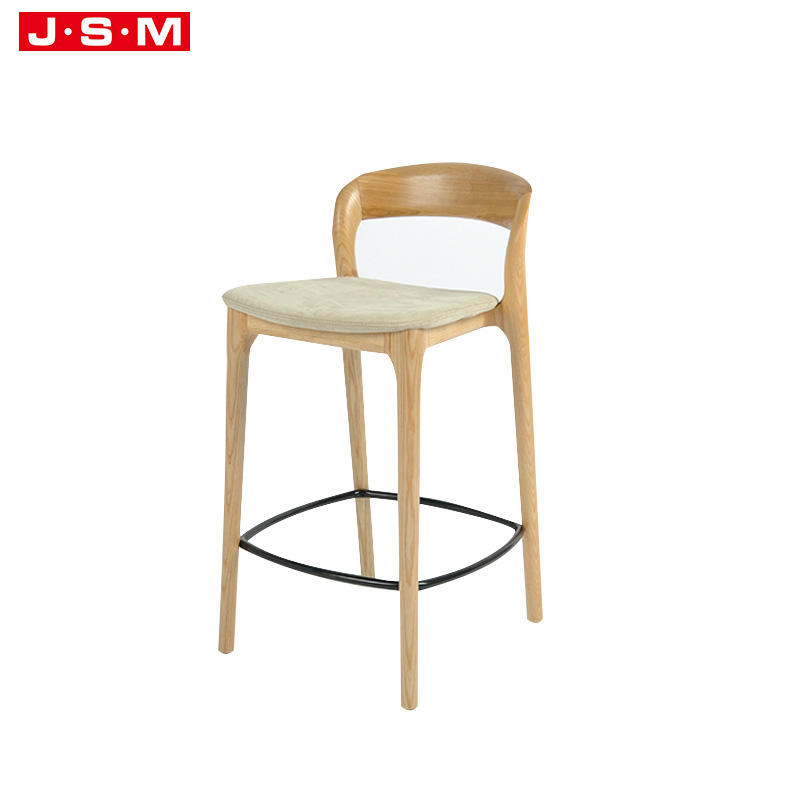 High Quality Modern Black Chair Bar High Plywood Bar Chair With Back