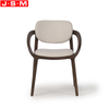 Nordic Modern Style Restaurant Furniture Wooden Dining Chairs Fabric Upholstery Dinner Chair For Canteen