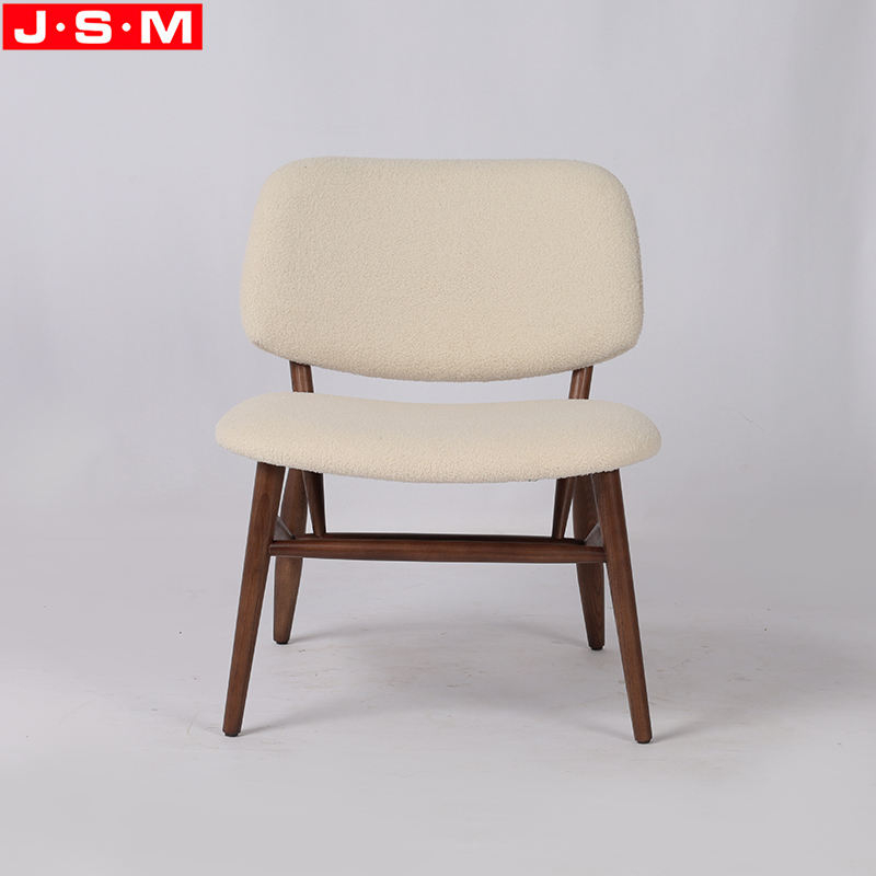 Leather Designer Wooden Armchair Hotel Room Leisure Soft Comfortable Chair