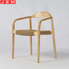 Cotton Rope Seat Dining Chair Home Furniture Restaurant Wooden Timber Frame Dining Chair