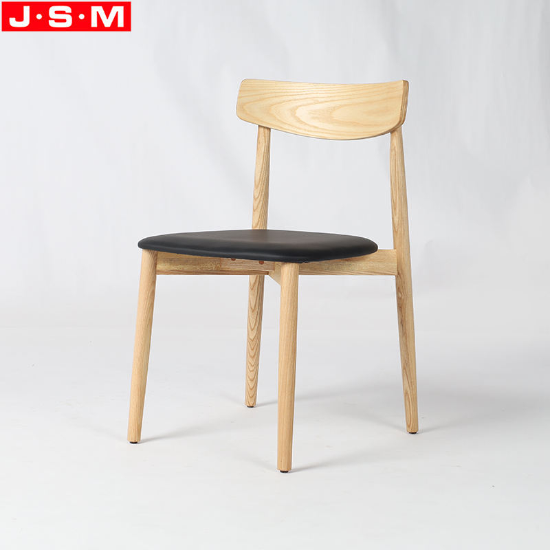 Good Quality Restaurant Black Cushion Seat Living Room Wooden Dining Chair