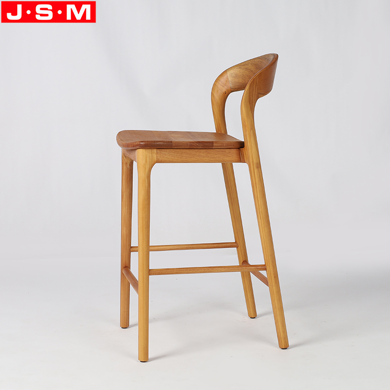 Wooden Bar Stool Wtih South American Teak
