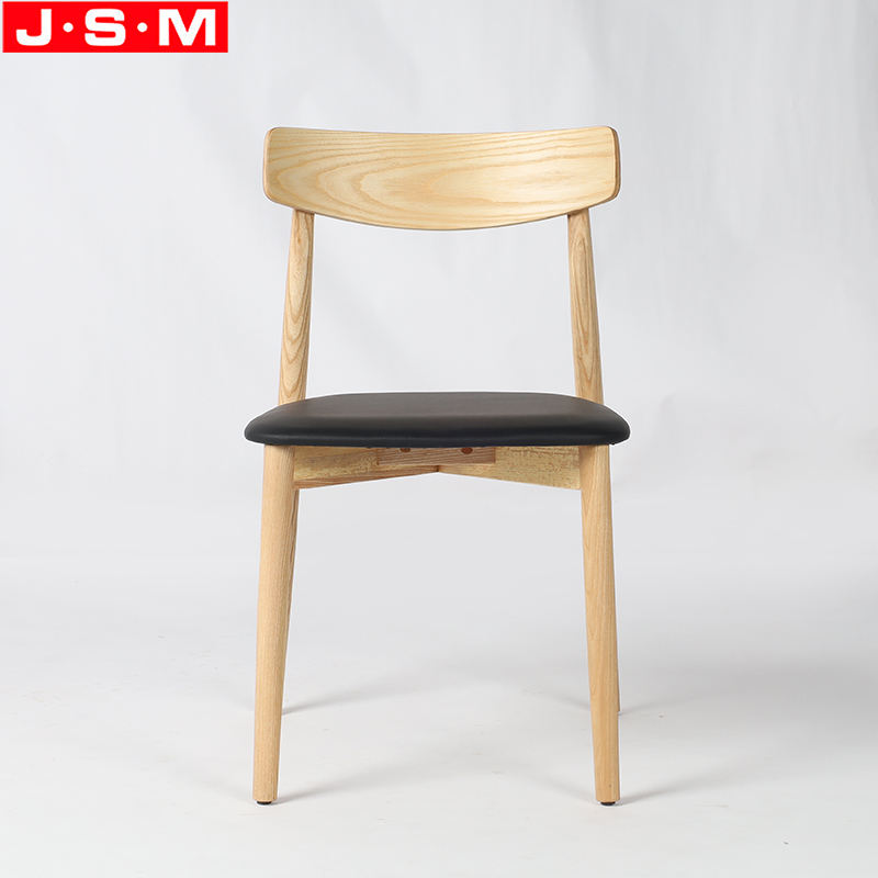Good Quality Restaurant Black Cushion Seat Living Room Wooden Dining Chair