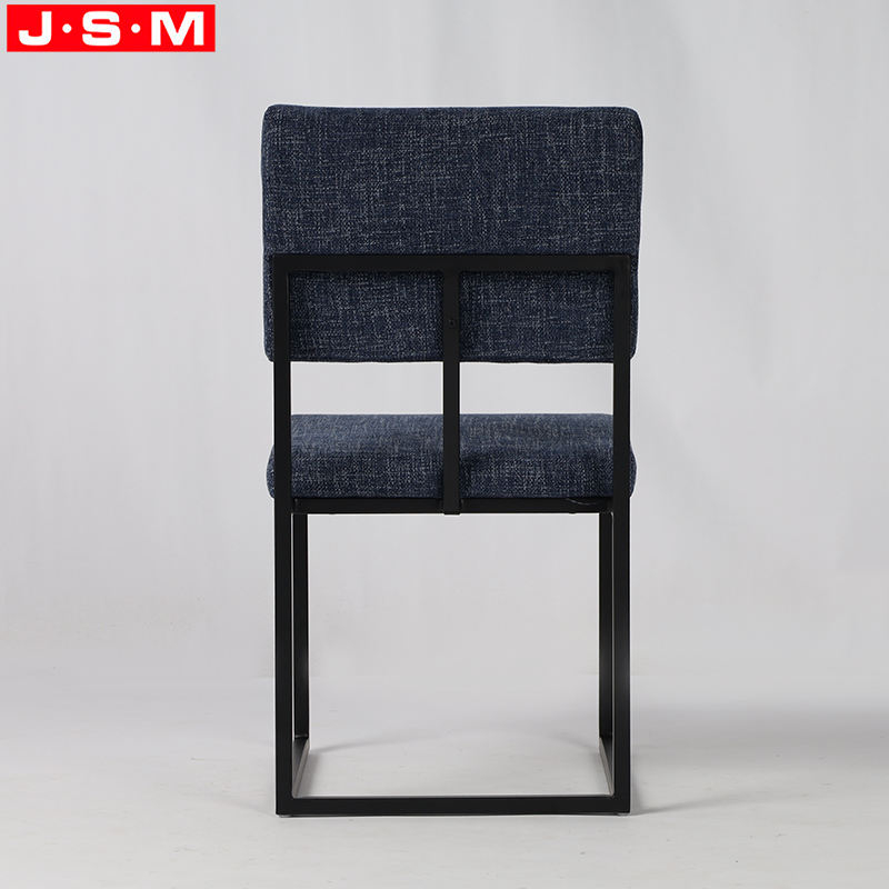Hot Sale Home Furniture Modern Upholstered Dining Chair With Metal Legs