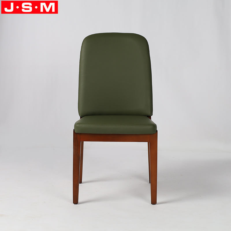 Hotel Restaurant Furniture Home Using Green Cushion Dining Room Wood Upholstery Dining Chairs
