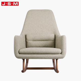 Living Room Sofa Upholstered Chair Wooden Shake Armchair