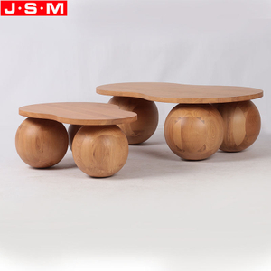 Durable Solid Wood Tea Table Living Room Modern Simple Irregular Tea Table