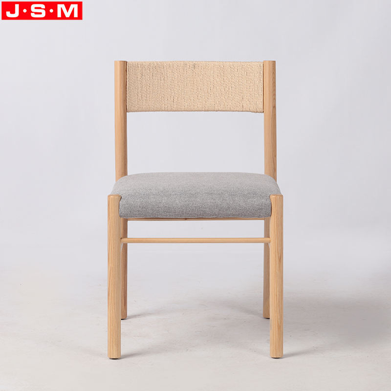Paper Sting Woven Back Chair Ash Wood Cafe Restaurant Dining Chairs