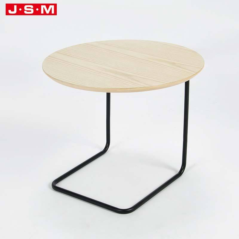 Modern Coffee Table Book Wood Sitting Room Metal Base Coffee And End Table Sets
