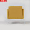 Minimalist Yellow Living Room Furniture Leisure Lounge Chair Fabric Single Sofa