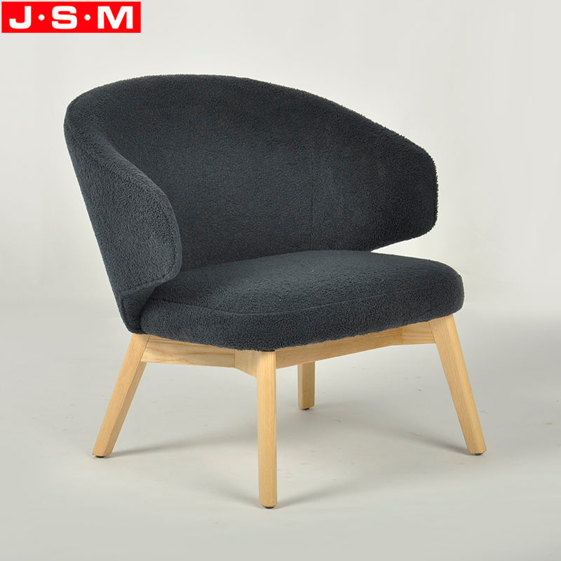 Comfortable Upholstered Modern Style Wooden Frame Gary Sofa Armchair For Living Room