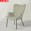 Modern Living Room Molded Foam Armchairs Metal Base Leg Chairs