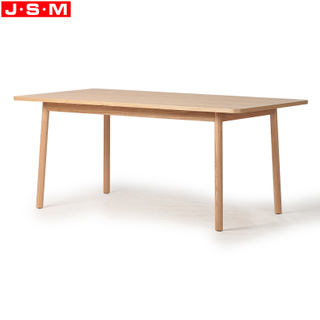 Wholesale Modern Ash Veneer Wood Table Rectangle Dining Table For Living Kitchen