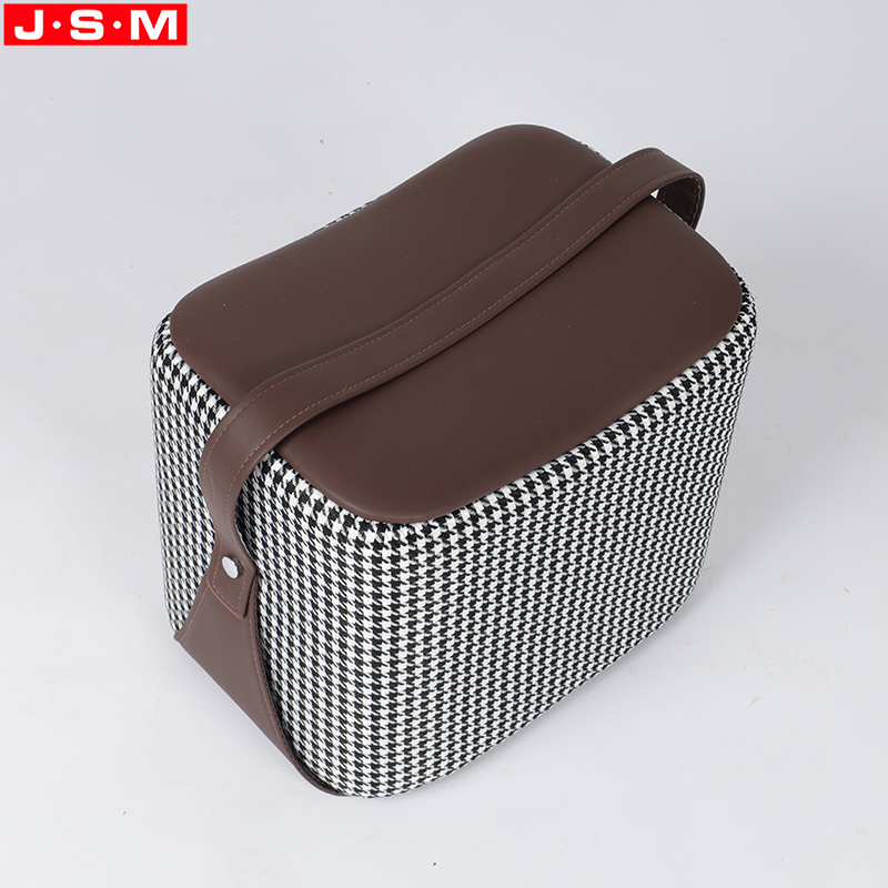 China ottoman woven Stool Chair Modern Round Plywood Ash Veneer Ottoman Stool
