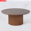 Ceramic Top Modern Hotel Small Coffee Table Black Oval Round Coffee Table