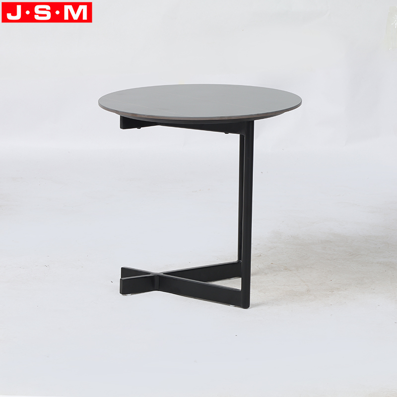 Metal Leg Wooden Living Room Study Desk Furniture Cafe Square Dining Room Table