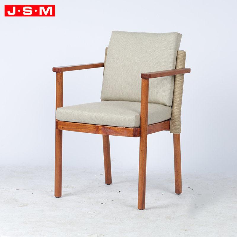 Luxury Comfortable Furniture Moveable Seat and Back Solid Wood Modern Eco-Friendly Backrest Dining Chair