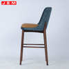 Luxury Modern Bar Chairs Stools Restaurant Nordic Breakfast Velvet Leather Wood Stool High Counter Bar Chair