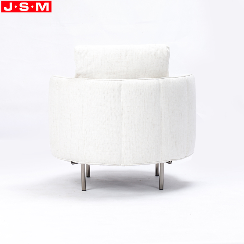 Outdoor Garden Armchair Wooden Frame With Foam And Fabric Furniture Armchair