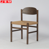 Sillas Comedor Paper Rope Seat Restaurant Wooden Chairs Stackable Nordic Solid Wood Dining Chair