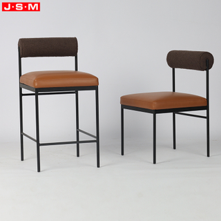 Customized European American Style Classic High Back bar Chair Durable Counter bar Height Stools for Home Bar Restaurant