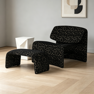 Living Room Furnitures Molded Foam with Fabric Unique Shape Single Leisure Hotel Accent Chair for Bedroom Balcony Villa