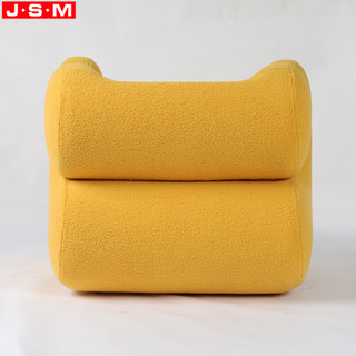 Molded Foam with Fabric Chaise Lounge Outdoor French Fabric Garden Furniture Wooden Armchair