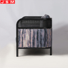 Modern New Customized Design American Ash Frame Artificial Rattan Upholstery Fabric Living Room Sofa