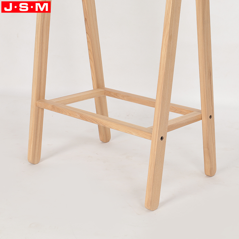 Hotel Home Indoor Simple Design Wooden Material Standing Coat Rack For Bedroom
