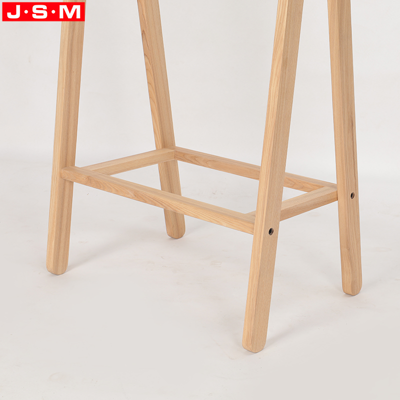 Hotel Home Indoor Simple Design Wooden Material Standing Coat Rack For Bedroom