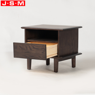 Chinese Manufacturers Directly Sell Stand Bedside Storage Cabinet Ash Timber Base Square Wood Bedside Cabinet