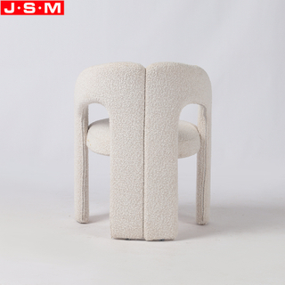 Nordic Living Room Sofa Chair White Fabric Solid Wood Frame Armchair All in fabric or PU upholstery
