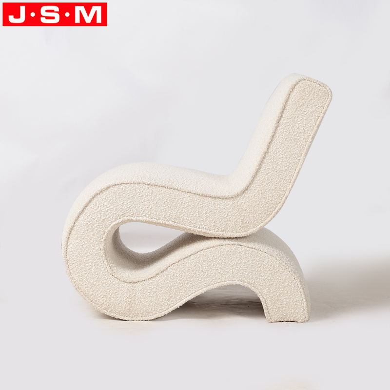 Living Room Modern Cyber S-Shaped Creative Fabric Upholstery Leisure Chair Single Person Armchair