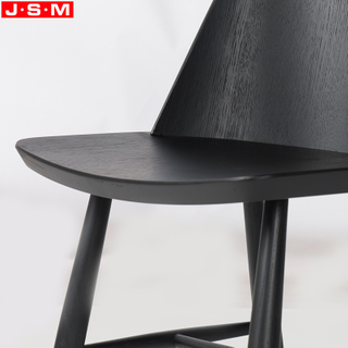 Restaurant Nordic Furniture Plywood Ash Veneer Wooden Dining Room Modern Luxury Black Dining Chairs