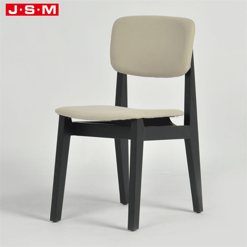 High Quality American Style Long Back Solid Wood Leather Dining Chair