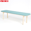 Luxury Wooden Frame With Foam And Fabric Bar Soft Foot Shoes Shop Stool Ottoman For Lounge