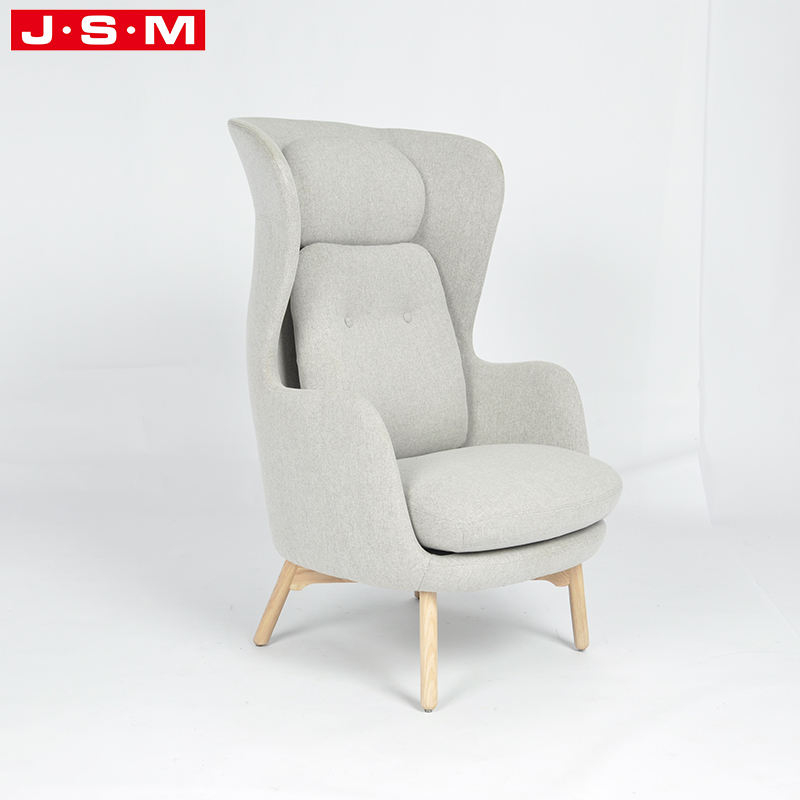 Modern Classic French Public Office Soft Fabric Cashmere Leisure Chair Armchair