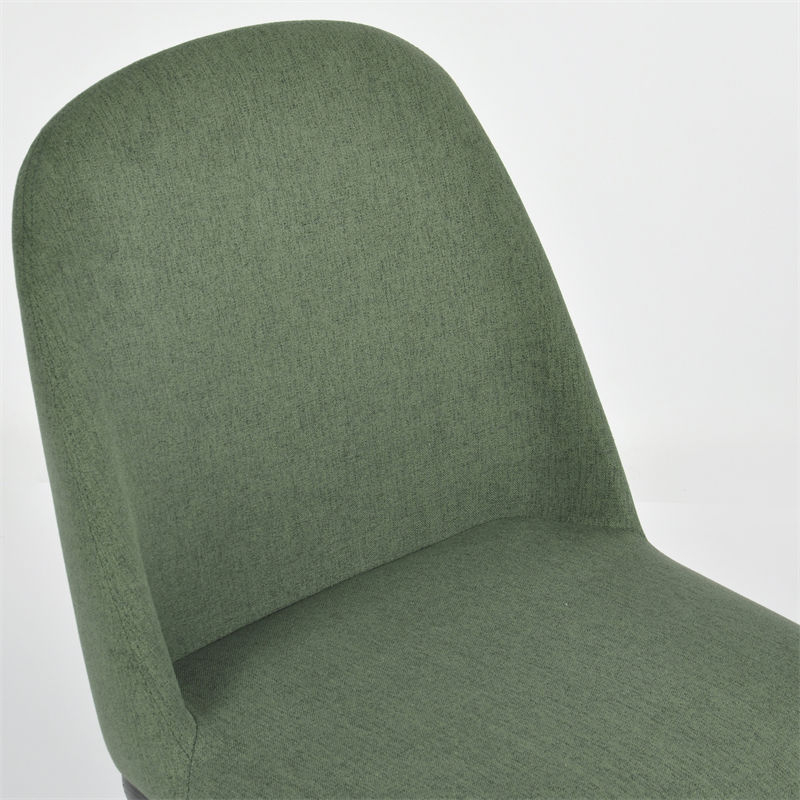 Luxury Italy Hotel Wood Long Back Pu Cushion Slipcovered Dining Chair