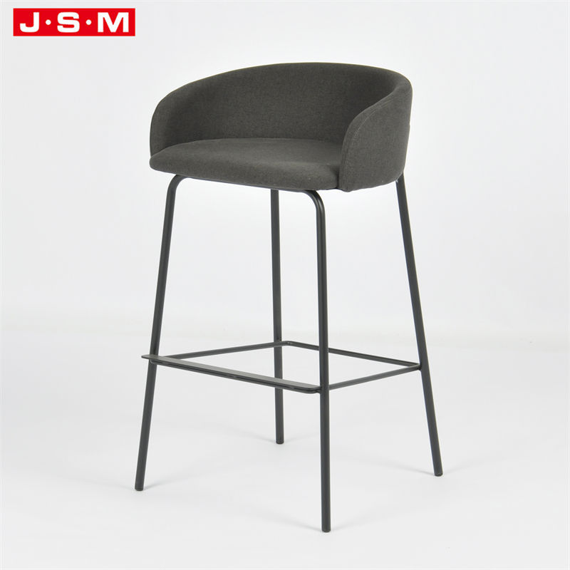 Unique Design Kitchen Wooden Pu Metal Base Coffee Bar Chairs